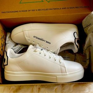 Karl Lagerfeld Paris Women's Jaylee Casual Lifestyle Sneaker White